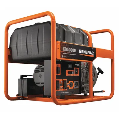 GENERAC Portable Generator: Conventional, Diesel, 5,000 W Running, 5,500 W Starting - Conventional Generators