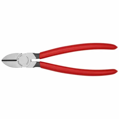 KNIPEX Diagonal Cutting Plier: Std, Straight, Narrow, 1 in Jaw Lg, 7/8 in Jaw Wd - Standard-Cut Diagonal-Cutting Pliers