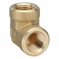 PARKER Metal Pipe Elbow: 90° Elbow, 1/8 in x 1/8 in, Female NPT Threaded x Female NPT Threaded (MPN 1200P-2-2)