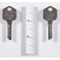 Key Blank: Compatible with Kwikset Locks, Key ID # 1176-KW5, Brass, Nickel Plated
