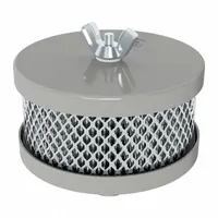 SOLBERG Filter Silencer: 3/4 in Inlet Size, 15 scfm, 4 in Overall Ht, 4.5 in Outside Dia, Paper (MPN FT-14-075)