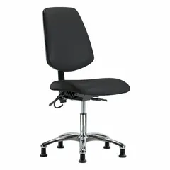 APPROVED VENDOR Vinyl ESD Chair, Armless, 19-24 in Height Range