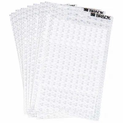BRADY Blank Label: 2 in Character Ht, Indoor/Outdoor, High Intensity Prismatic Retroreflective - Reflective Permanent Letters & Numbers