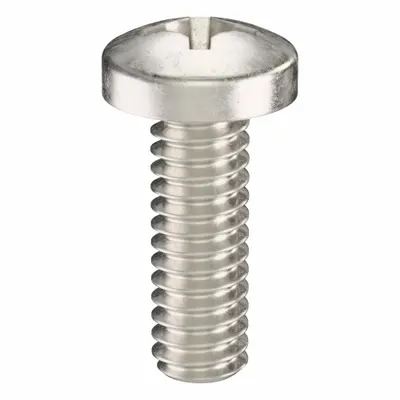 USA INDUSTRIALS Machine Screw: #5-40 Thread Size, 3/8 in Lg, 316, Stainless Steel, Plain - Pan Head Machine Screws