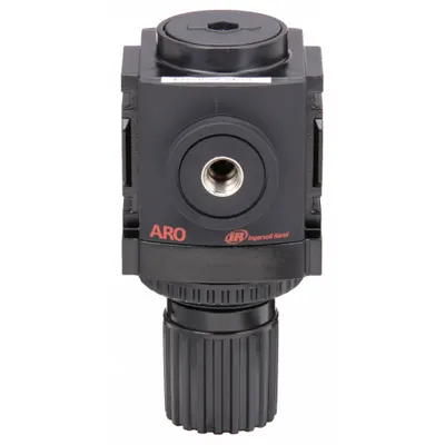 ARO Compressed Air Regulator: Aluminum, 3/8 in NPT, 113 cfm, 0 psi to 140 psi - ARO FRL Air Regulators