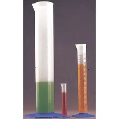 This 25 mL polypropylene graduated cylinder features a hexagon base for stability and colorless design. Calibrated To Contain (TC) and To Deliver (TD) for accurate liquid measurement. Suitable for general laboratory liquid handling and fluid sampling.