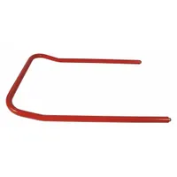 DAYTON Handle: 33 1/4 in Overall Lg, 24 in Overall Wd, Steel, 1 1/4 in Overall Ht, Red, NOB7701