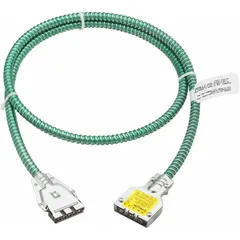 This 11 ft cable accessory includes power feed wires for connecting lighting fixtures. It measures 9/16 in width and 2 3/16 in height. Commonly used in commercial and industrial lighting installations to supply electricity to fixtures.