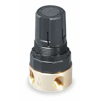 WILKERSON Compressed Air Regulator: Brass, 1/4 in NPT, 14 cfm, 2 psi to 125 psi, Knob, RB3 Series (MPN RB3-02-F000)