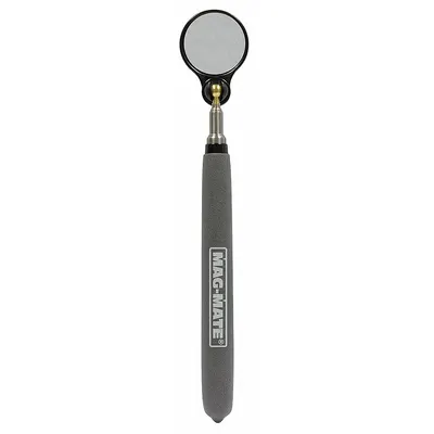 MAG-MATE Inspection Mirror: 1 1/4 in Dia Mirror Size, Mirr. Mat. Stainless Steel - Heat-Resistant Inspection Mirrors