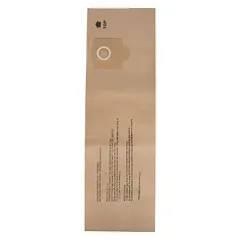 This 1-ply paper vacuum bag is designed for dry material collection in Fein shop vacuums. It captures dust and fine debris during construction, woodworking, or general maintenance tasks, helping maintain filter cleanliness and suction performance. For dry pickup only.