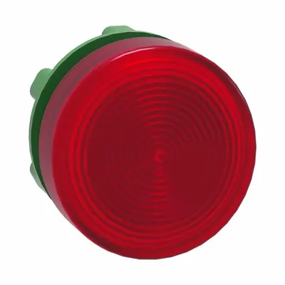 SCHNEIDER Pilot Light Head: 22 mm Panel Mounting Hole Dia, Red, Fresnel, LED - Pilot-Light Heads