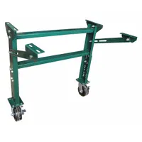 APPROVED VENDOR Conveyor Support Stand: 22 7/8 in Min. Ht, 32 5/8 in Max. Ht, 36 in Overall Wd