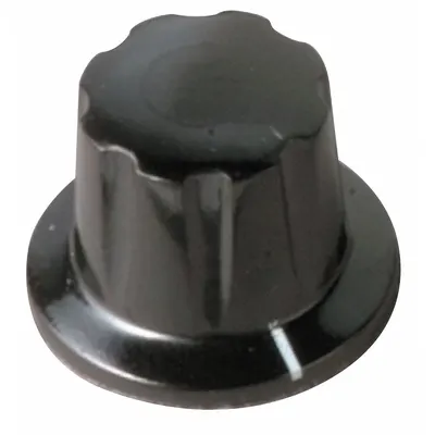 DAVIES Skirted Control Knob, Thermoset, 0.75 in Dia, 0.5 in Ht, 1910CV - Skirted Control Knobs