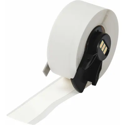 BRADY Continuous Label Stock: 3/4 in x 30 ft, Cryogenic Autoclavable Nylon, White - Brady Thermal Transfer Continuous Label Rolls