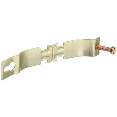 SUPERSTRUT Angler Conduit & Pipe Clamp, 2 in, Steel, Electroplated, Gold - Angler Conduit & Pipe Clamps
