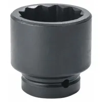 PROTO Impact Socket: 1 in Drive Size, SAE, 2 3/8 in Socket Size, 12-Point, Std, 3 1/4 in Overall Lg (MPN J10038T)