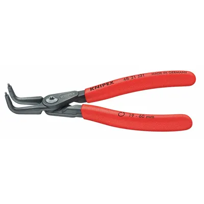 KNIPEX Retaining Ring Plier: Internal, For 85 mm to 140 mm Bore Dia, 0.126 in Tip Dia - Internal Retaining-Ring Pliers