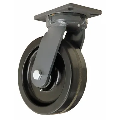 HAMILTON Plate Caster: Swivel, Phenolic, 10 in Wheel Dia, 3 in Wheel Wd - Heavy-Duty General-Purpose Kingpinless Plate Casters