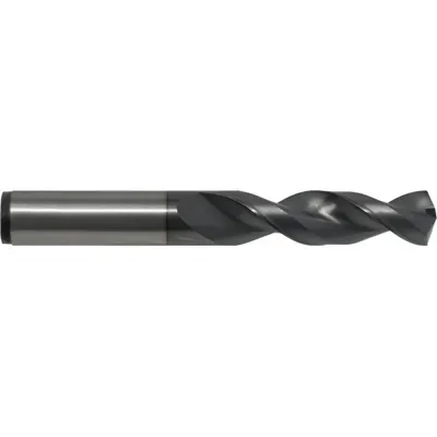 CLEVELAND Screw Machine Drill Bit: #3, 135° Split Point, TiCN-Coated Cobalt - Cobalt Screw-Machine Length Drill Bits for Deep Hole-Drilling