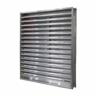 S&P AIR CONTROL Wind Driven louver: Hat Channel, Flush Mount, 41 1/2 in H, 41 1/2 in W - Wind Driven Rain Louvers