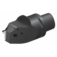 This indexable cutting unit head is designed for parting and grooving operations. It accepts MX-style inserts and is suitable for slotting and cutoff tasks in metalworking.