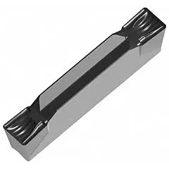 Indexable insert for parting and grooving operations on turning centers and lathes. Suitable for cutting off workpieces or creating grooves in metal components.