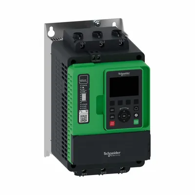 SCHNEIDER Soft Start: 208-690V AC, 110 A Output Current, With Bypass, IP20, 60/50 Hz - Schneider Altistart ATS 490