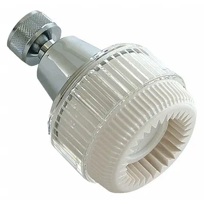 EZ-FLO Fixed Showerhead: 2.5 gpm Fixed Showerhead Flow Rate, ABS, Chrome Finish - Single-Pattern Fixed Showerheads