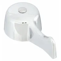 Handle: Moen, Lever Handle, Use with Hot/Cold Water Temp, Cast Metal, Chrome Finish, Set Screw (MPN 14732)