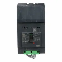 3-pole B-Frame molded case circuit breaker rated 15 A at 525V AC with a maximum AIR rating of 100kA at 240V AC. Features fixed instantaneous trip, ABC phase connection, and aluminum mechanical lug terminal connection on the load end. Suitable for overcurrent protection in electrical distribution systems