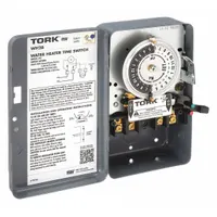 TORK Electromechanical Timer: 24 hr, 208-250V AC, DPST, Mechanical (MPN WH2B)