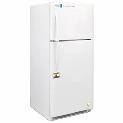 This general purpose lab refrigerator-freezer provides 15.35 cu ft of refrigerator capacity for storing temperature-sensitive reagents, samples, and media. It features a swing solid door with right hinge and an overall width of 30 inches, suitable for research, clinical, and pharmaceutical laboratory environments.