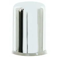 Air gap cap designed to cover the air gap fitting on a sink, preventing debris from entering the drain line while allowing air to break a potential siphon. Used in kitchen plumbing to maintain proper drainage and meet code requirements