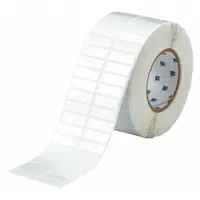 Pre-Cut Label Stock Roll: 1/2 in x 1 1/2 in, Acrylic, Permanent Adhesive, 10,000 Labels, Permanent (MPN THT-37-434-10)