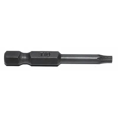 ZEPHYR Power Bit: Power Bit, T10 Bit Size, Imperial, Torx Head, T10 Bit Industry Size - Power Torx Bits