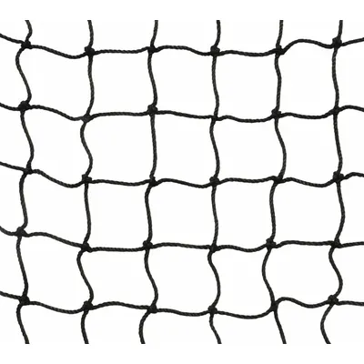 US NETTING Pallet Rack Netting, Nylon, Black, 3 1/2 in Mesh, RACKIT-HD-2050