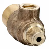 WATTS Test Cock: Test Cock, 1/8 in Connection Size - Side 1, NPT, Repair Part, Bronze (MPN 1/8 LF-NPT-TC)