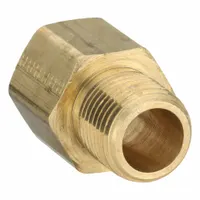 PARKER Metal Pipe Straight: Straight, 1/2 in x 1/2 in, Female NPT Threaded x Male NPT Threaded (MPN 222P-8-8)