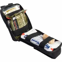 First Aid Kit: 5 Components, Nylon, Bag, Black, No Medication Included, Nylon (MPN 80-1049)