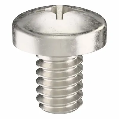 USA INDUSTRIALS Machine Screw: 1/4"-20 Thread Size, 3/8 in Lg, 316, Stainless Steel, Plain - Pan Head Machine Screws
