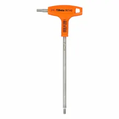 This stainless steel hex key features a 3/16 in SAE tip size and a 5 1/2 in long arm for accessing recessed fasteners. The satin finish provides corrosion resistance. Suitable for tightening or loosening hex socket screws in machinery and equipment assembly.