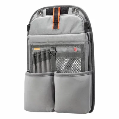 VETO PRO PAC Tool Bag Panel: 11 1/2 in W 15 1/2 in H, Polyester, Gray - Backpack Inserts