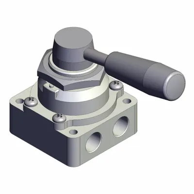 SMC Hand Valve: VH Series, Lever Actuator, 1/4 in BSPT - VH Series Manual Air Control Valves