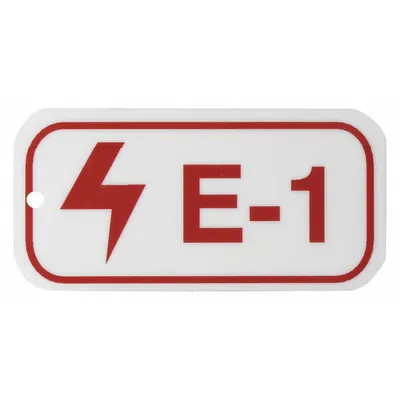 BRADY Lockout Tag: None/ No Header, E-1, Polystyrene, English, Plastic (MPN 105639) - Safety