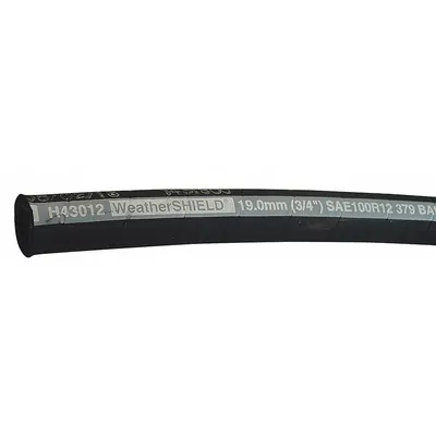 WEATHERHEAD Hydraulic Hose: 4,500 psi, 1 1/4 in Hose Inside Dia., 1 7/8 in Hose Outside Dia. - Weatherhead H430 WeatherShield High-Pressure Bulk Hydraulic Hoses with 4 Spiral-Wire Reinforcement
