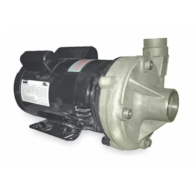 Dayton Centrifugal Pump: 1/2 hp, 115/230V AC, 82 ft Max Head, 1 1/4 in, 1 in Intake and Disch - 1/4 to 3/4 HP Straight Centrifugal Pumps