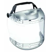 SELLSTROM Face Shield: Clear, Anti-Fog, Reusable, 19 in Visor Wd, 6 in Visor Ht, Acetate (MPN S38440)