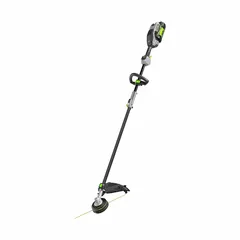 Battery-powered string trimmer power head for cutting grass and weeds. Operates on 56V system with 5.0Ah battery capacity. Features 2 speeds for adjustable cutting control. Requires one battery to operate.