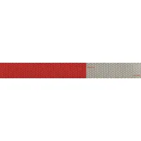 Reflective Sticker: Construction/Emergency Vehicles/Trucks and Trailers, Red/White, 2 in Wd, Acrylic (MPN 18382)
